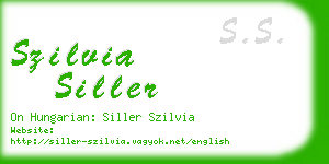 szilvia siller business card